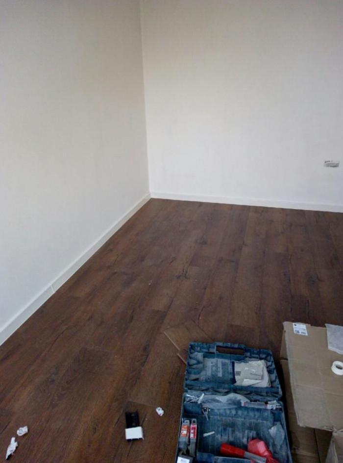 Поставяне на ламинат + прагове, боя на стени