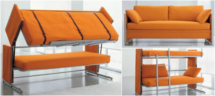 Двуетажни легла с диван