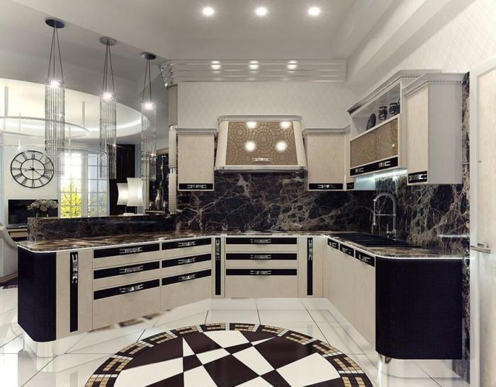 Кухня с игра на контрасти