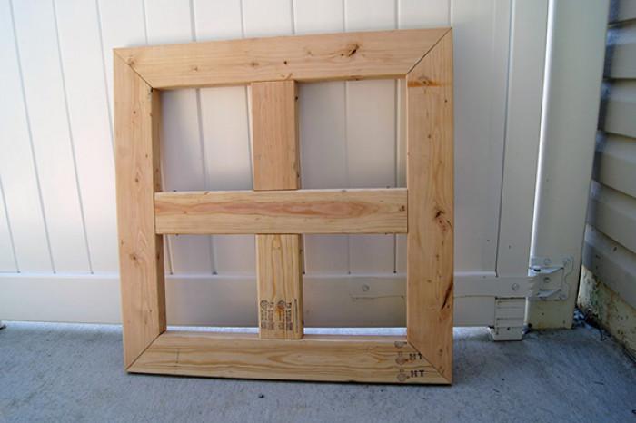 Кафе масичка от дървени щайги - стъпка 2