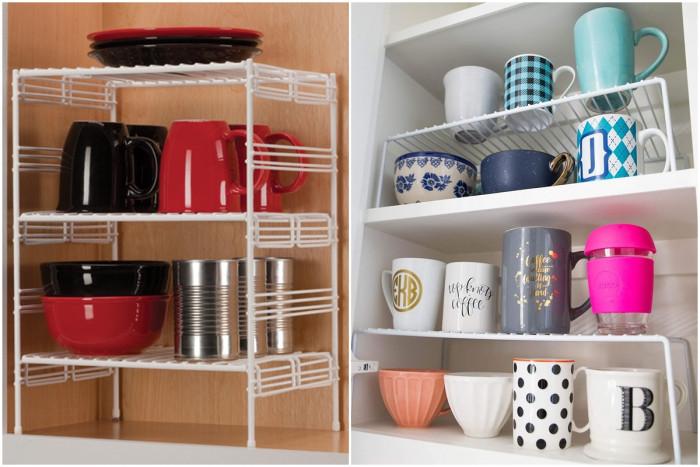 Помощен рафт в кухненски шкаф