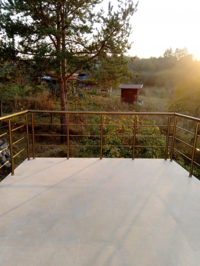 Алуминиев парапет цвят "бронзе"