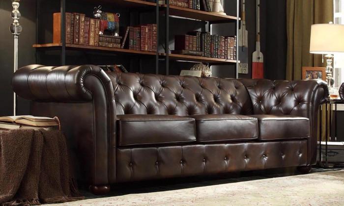 Винтидж диван от изкуствена кожа