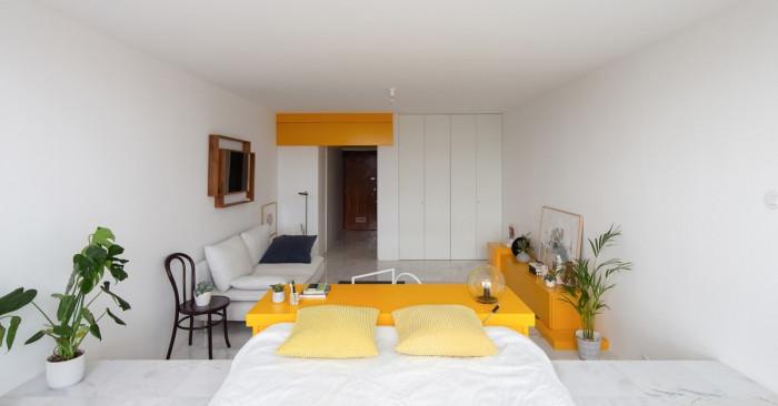 Комбинация за смели мечтатели – жълто и бяло в интериора