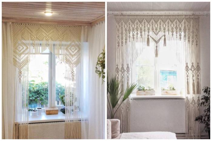 Завеси от макраме