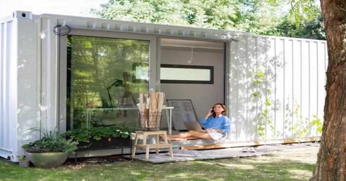 Елегантен дизайн на къща от контейнери