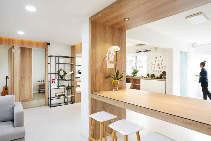 Скандинавски дизайн с котлон и комин