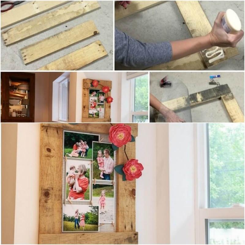 Декоративни палети на стената