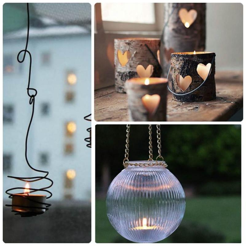 Поставки за свещи с подръчни материали