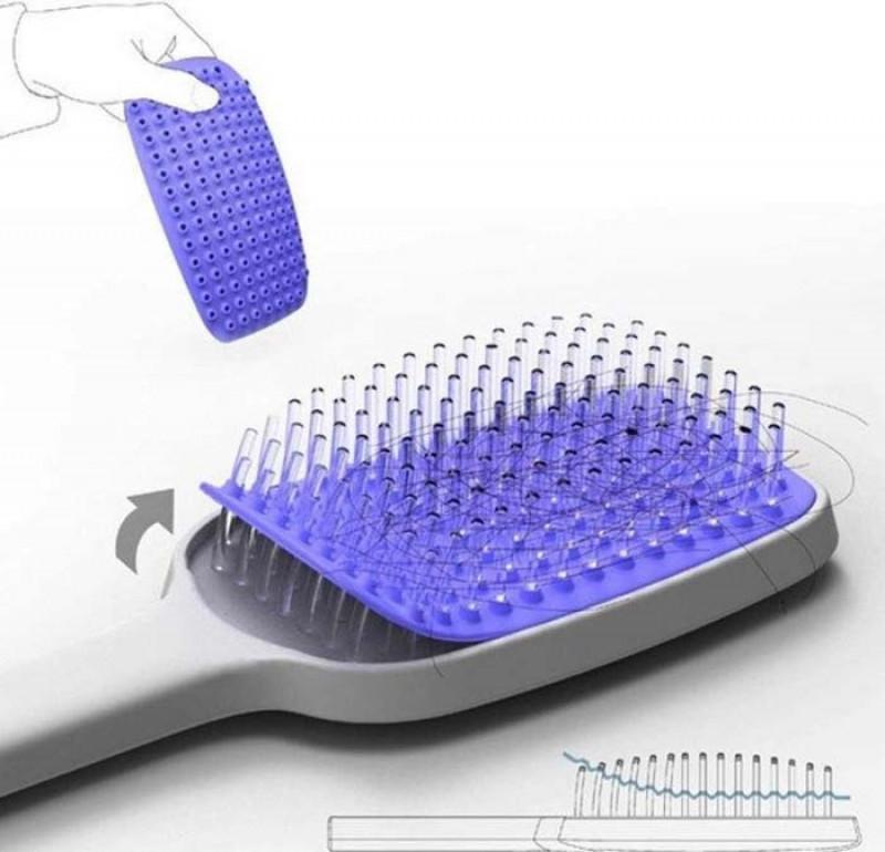 Лесна за почистване четка за коса