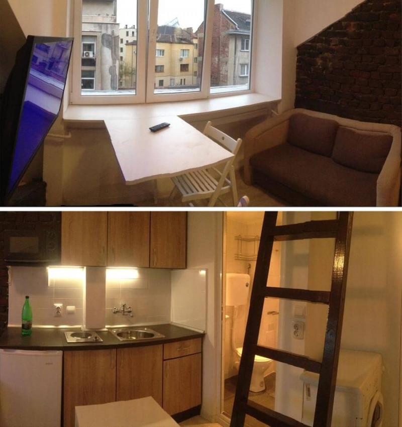 Кухня, трапезария и всекидневна в едно