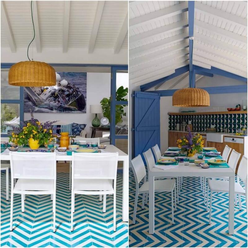 Трапезарията и кухнята са в едно общо уютно и очарователно помещение