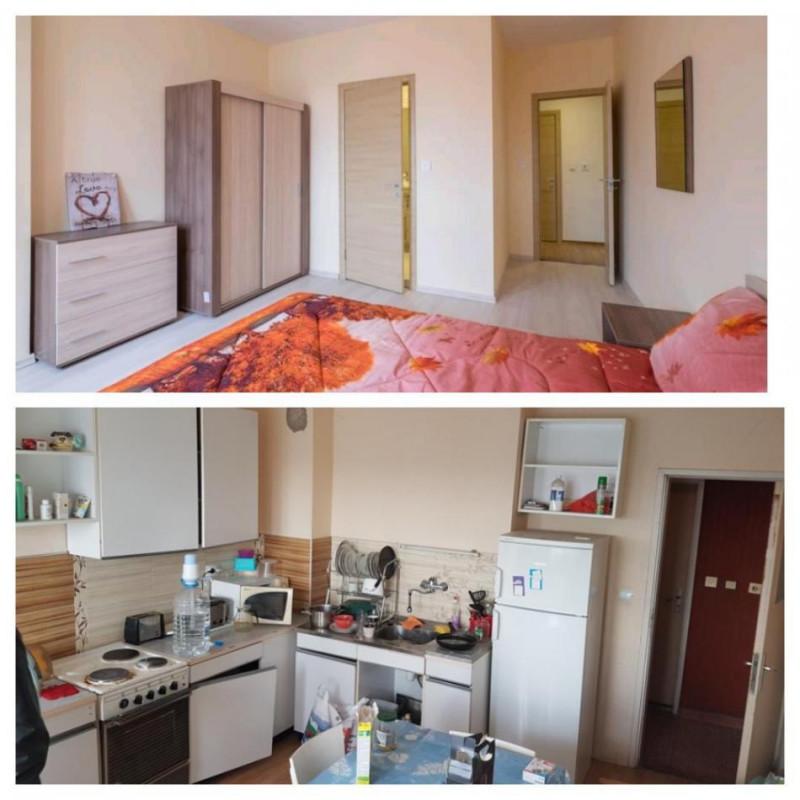 Кухня направена на спалня със собствена баня