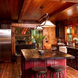 Рустик кухня Минеаполис