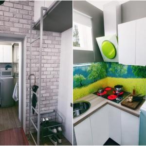 Коридорът ни отвежда право в сладурска мини-кухня