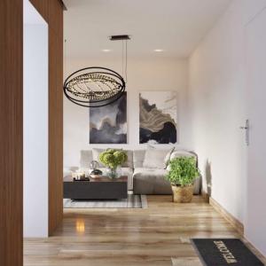 Антрето ни въвежда в гостоприемна дневна