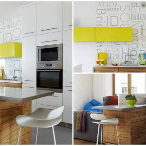 Кухнята очарова със закачливи цветни акценти