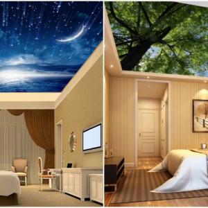 Опънатите тавани творят реалистични магии в спалнята