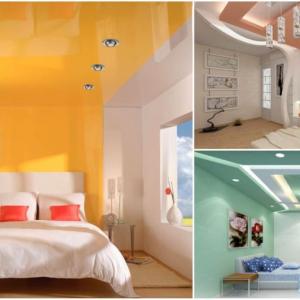 Когато окачените тавани участват в игра на цветовете