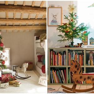 Къде е най-удачното място за коледна елха в детската стая?