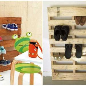 Сложете край на захвърлените обувки