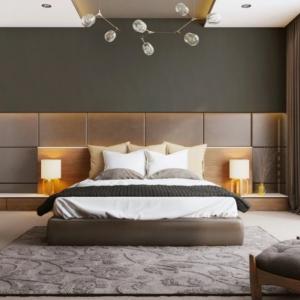 Декорацията в спалнята е специфична