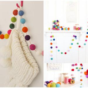 Направете си сами ефектни коледни гирлянди за детската