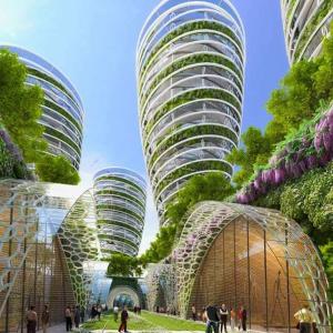 От изоставена част на града в приятен зелен парк