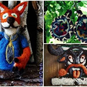 На щанда ще откриете още чанти, обеци и дори играчки от вълна