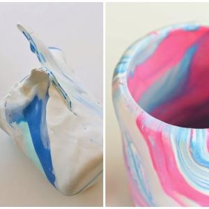 Стъпка 3: Покрийте с глина ръба на чашата и отстранете излишното