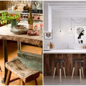 Елементите от необработено дърво ще придадат особен чар на помещението