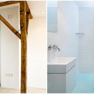 Банята се отличава със семпъл и елегантен дизайн