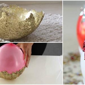 Направи си сам декоративна купичка от брокат