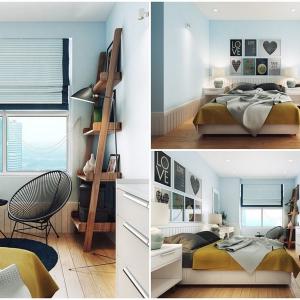 Спалнята е изискана и семпла