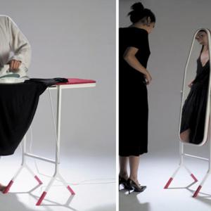 Дъска за гладене и огледало