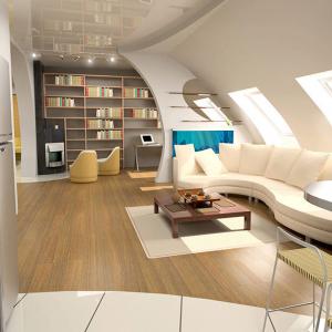 Мебели с уникален дизайн за тесни тавански помещения