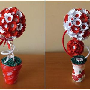 Поставете красиви мартеници под формата на дръвчета у дома