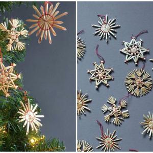 В Швеция се поставят коледни орнаменти от слама