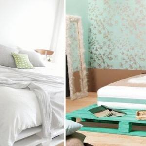 Ефектно и евтино - спалня от палети