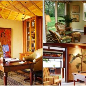 Топъл тропичен стил в интериора на офиса!