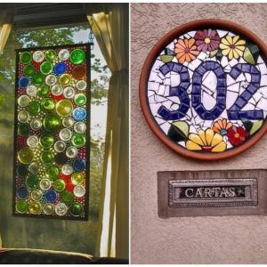 Използвайте подръчни материали за постигане на мозаечен ефект!