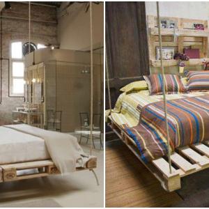 Висящо легло от палети