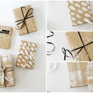 Създайте ефектни мотиви върху цветната хартия с помощта на бяла боя