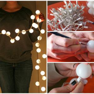 Интригуващ завършек към класическите коледни лампички