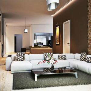 Каменната стена пасва на повече от един интериорен стил