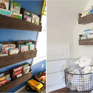 Стенен органайзер за книги и учебници