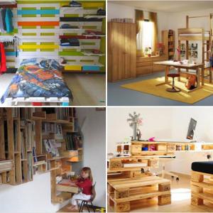 Големи проекти от палети за цялостен интериор