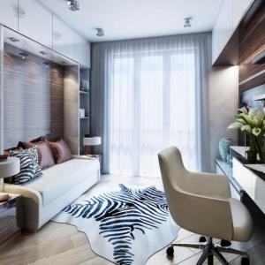 Красива дневна, практично съчетана с работен кът