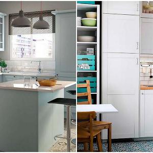 Характерното за кухнята в бяло може да се направи в интересни съчетания