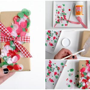 Лесна и бърза идея за украсяване на вече опакован подарък